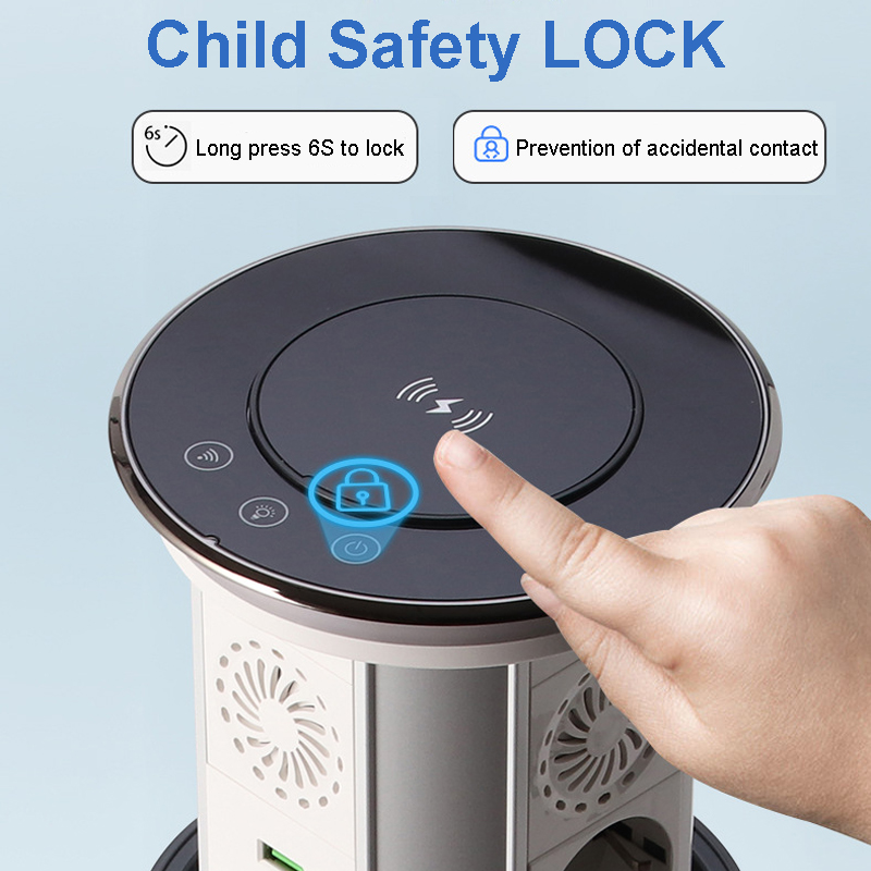 Kitchen Appliances Uk - AU/EU/FR/IS/KR/UK/US/MX/BR Tuya Elektryczne Podnoszone Gniazdo Skryte
