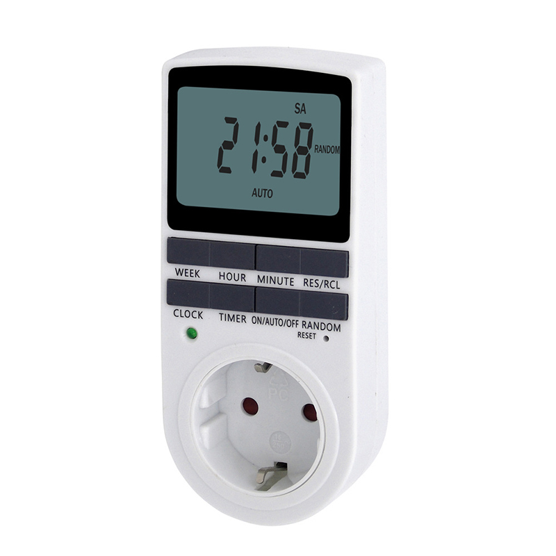 Kitchen Appliances Uk - Cyfrowy wyłącznik czasowy Elektroniczne 12/24-godzinne programowalne