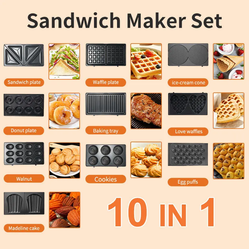 Donut Maker Mini - Urządzenia domowe 220/110V 10 w 1