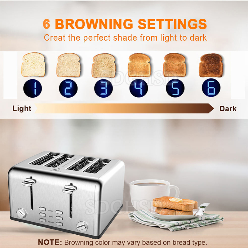 Kitchen Appliances Quality - Nowy Design Elektryczny Toster Ze Stali