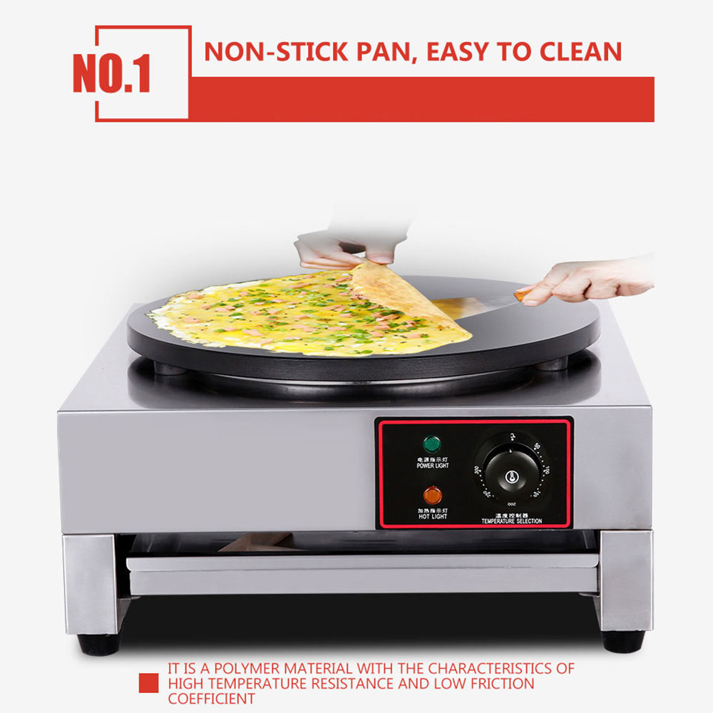 Elektryczna patelnia ze stali  – Crepe Maker Non Stick recenzja i cena