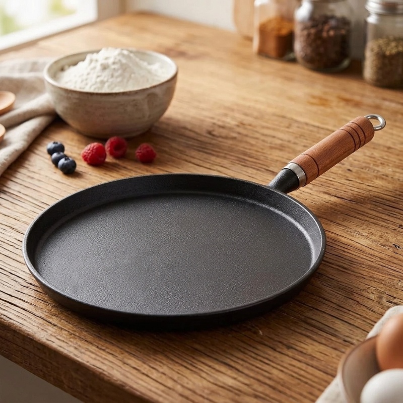 Patelnia żeliwna 20/23/26 cm,  – Crepe Maker Non Stick recenzja i cena